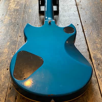 Vintage 1982 Japanese Yamaha SG800s Factory Metallic Blue w/ Vintage Leatherette Case image 3