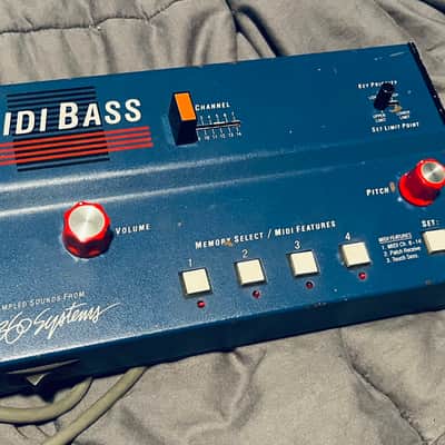360 systems  Midi bass module  80s  Blue image 1