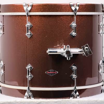 Craviotto 20/12/14/5.5x14" Solid Poplar Shell Drum Set - Copper Sparkle Lacquer image 7