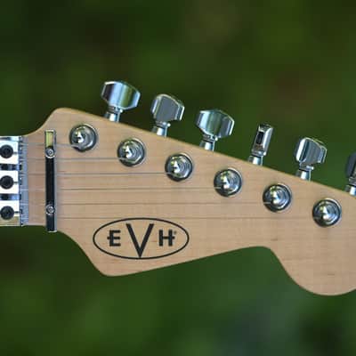 EVH Striped Series - White with Black Stripes image 2