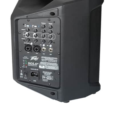 Peavey Solo® Battery Powered Portable PA and Busking Amp, 10-Hour Battery Life, Bluetooth, 4-Channels, Lightweight, Fast Rechargeable Battery, Guitar Input, Reverb Included image 4