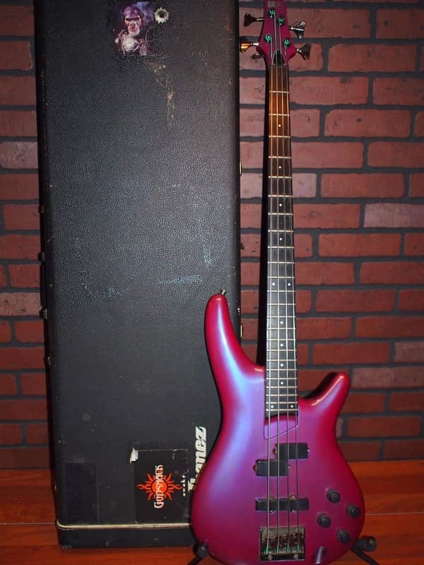 Nice Ibanez Japan 1990 SR 1000 Bass Guitar w/ Hardshell PN FInish Rare! image 1