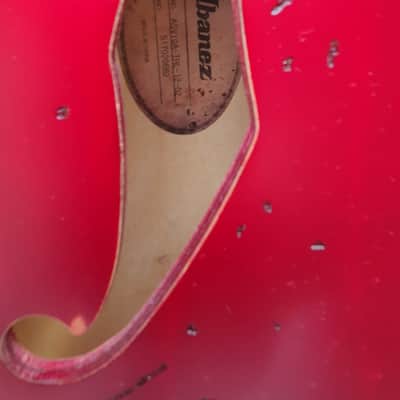 Ibanez ASV10A-TRL Artcore Vintage with Pine Fretboard 2018 - Transparent Cherry Red Low Gloss image 8