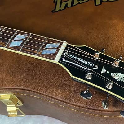NEW! Gibson Acoustic Hummingbird Torch Acoustic-Electric Guitar - Ebony - 4.4 lbs - Authorized Dealer! G07196 image 5