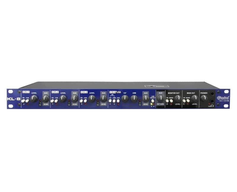 Radial KL-8 4-Channel Analog Rackmount Keyboard Studio Mixer image 1