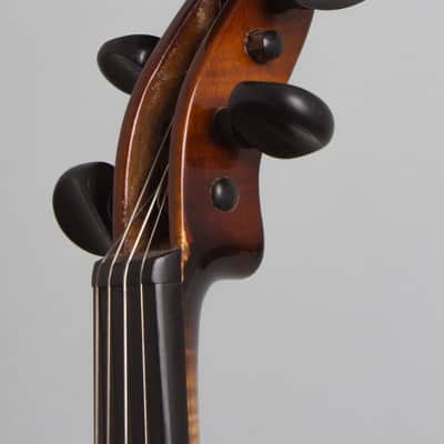National  Vio-Lectric Electric Violin (1937), ser. #A-5645, period black hard shell case. image 16