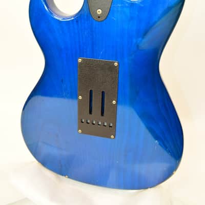 Vintage 1980's G&L F-100 Series II Electric Guitar, Transparent Blue w/ Case image 17