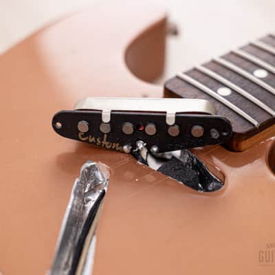 Snakehead T-Style Double Cutaway, MJT Body & Fender-Licensed Musicraft Neck, Copper Lacquer w/ Bigsby, Porter Pickups, Case image 17