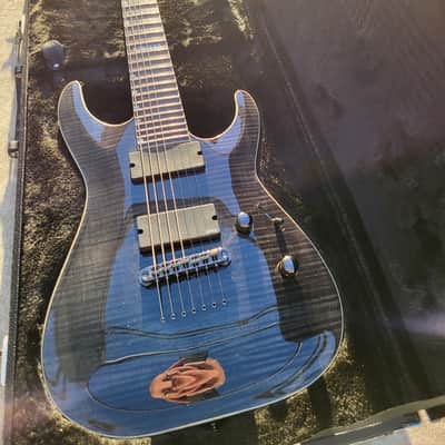 ESP LTD H-1007 2006 - TRANS BLACK OVER FLAMED MAPLE image 4
