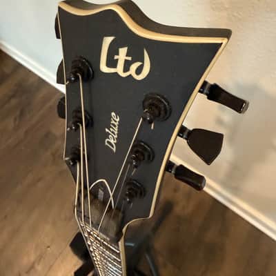 ESP LTD Viper-1000 Baritone 2022 - Present - Black Satin image 5