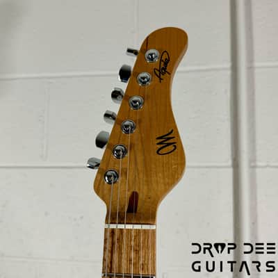 Mayones Aquila Aged V24 S 6 Electric Guitar w/ Case - Monolith Metallic Neon Green Nitro (Aged) image 15