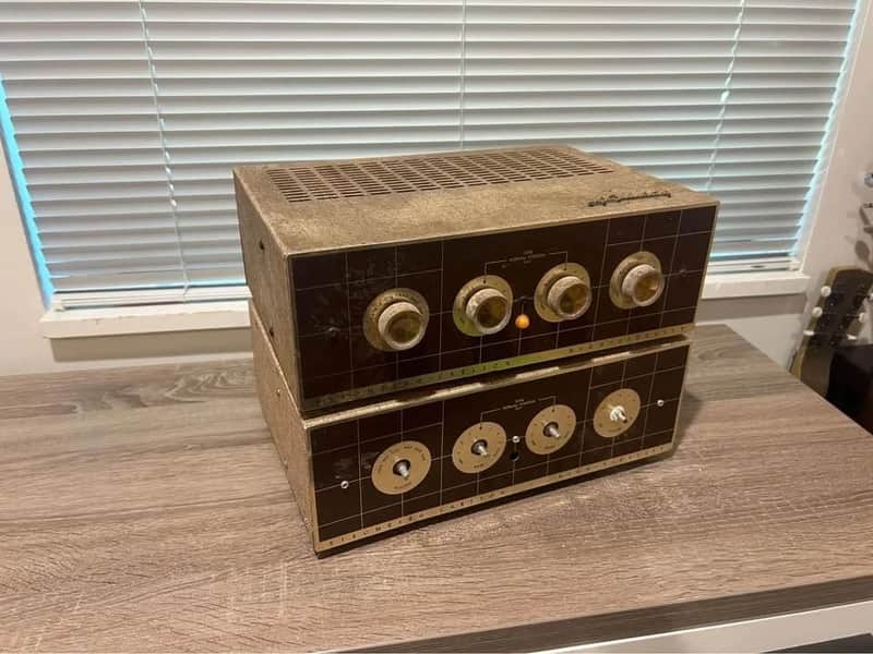 PAIR of Stromberg Carlson AR-419 hi-fi tube power amps stereo amplifiers 6L6 image 1