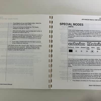 Oberheim Matrix 1000 - MINT - White + eprom 1.20 + user manual & extras image 8