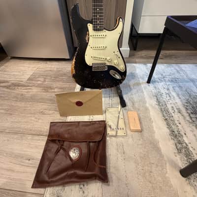 Nacho Guitars 60s Contour Body Black Super Heavy Aging image 11