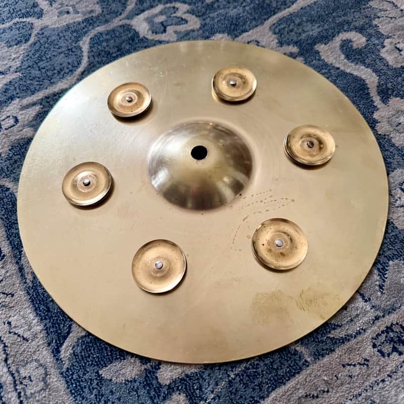 Antique/Vintage - 12" Hi-Hat Cymbal with Jingles - (1930's - 1950's) - Brass - No Brand Stamp image 1