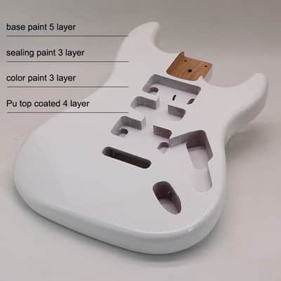 Electric Guitar Body Poplar Wood Electric Guitar Barrel Replacement For DIY Electric Guitar,More Color Optional,price include the import duty for US buyer image 7