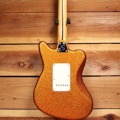 FENDER PAWN SHOP SUPER-SONIC MINT! 2012 Orange Flake Offset Guitar HH 08567 image 4