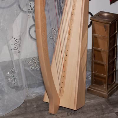 Roosebeck HPXALC-N | PIXIE HARP 19-STRING CHELBY LEVERS LACEWOOD NATURAL. New with Full Warranty! image 3