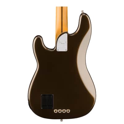 Fender American Ultra II Precision Bass - w/Ebony FB- Texas Tea image 7