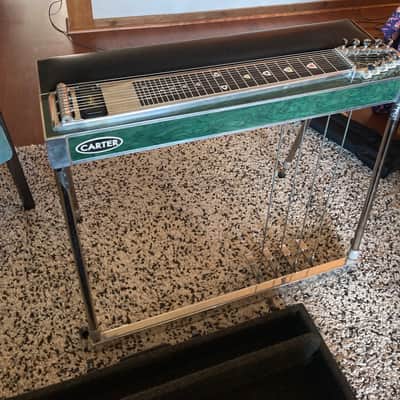 2000's Carter 4x5 Pro Model S-10 - Green Mica Pedal Steel Guitar image 1