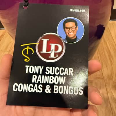 ~NEW!~ LP Latin Percussion LP522X-TS Tony Succar Signature New Zealand Pine 11" Quinto in Rainbow Lacquer with Black Nickel Hardware & Black Skyn Heads image 8