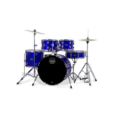 Comet 5-Piece Drum Set 20" Bass Drum, Indigo Blue image 2