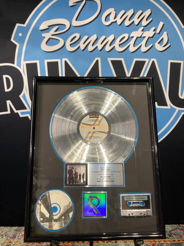 Stan Lynch The Mavericks, What A Crying Shame, RIAA, Platinum Record (#22) image 1