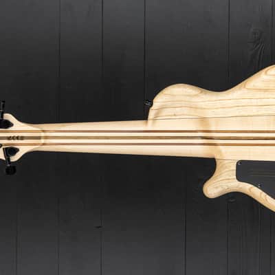 Mayones Cali 5 Fretless Mini Bass Eye Poplar - Trans Natural Matt image 4