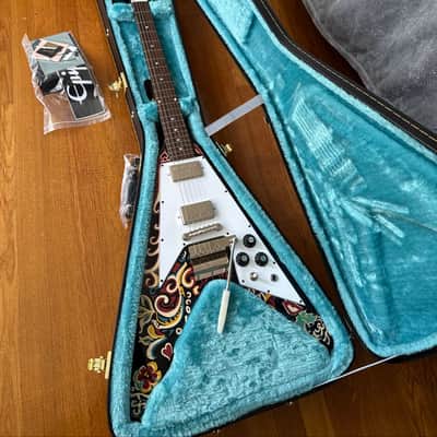 Epiphone Jimi Hendrix Signature "Love Drops" Flying V 2024 - Present - Ebony image 1