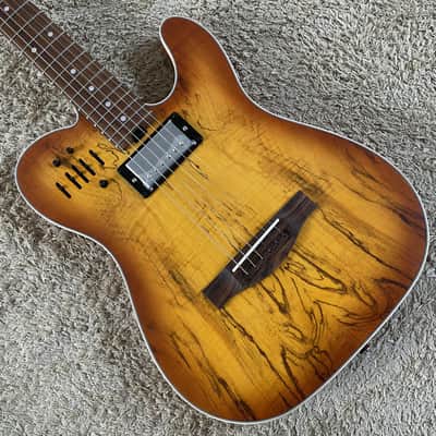 Customer Sunburst Electric Guitar, Spruce Top Mahogany Body, Roasted Maple Neck, 22 Frets Rosewood Fingerboard image 1