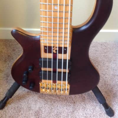 Simonetti 6 String lefty Bass mid-2000 hand rubbed finish image 5