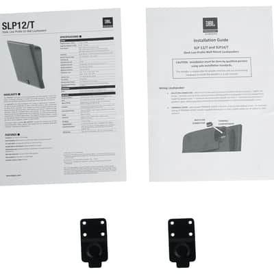 Pair JBL SLP12/T-BK Sleek Low-Profile On Wall Mount 3" 70v Commercial Speakers image 10