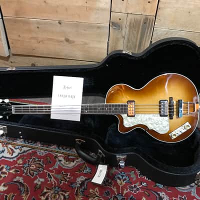 Hofner 500/2 Club Bass Left Handed Sunburst image 6