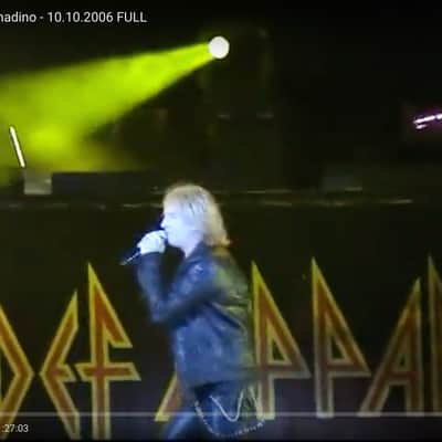 Def Leppard 2008 Stage Used Logo Backdrop. Joe Elliot COA image 9