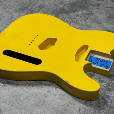 Real Life Relics Tele® Telecaster® Body Double Bound Aged Grafitti Yellow image 2