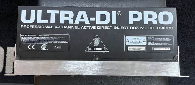 Behringer DI-4000 ULTRA DI-PRO 4 Channel Active DI box image 1
