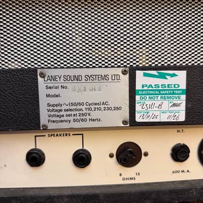Vintage 1969 Laney Sound Pre Supergroup PA 60w Valve Amplifier Head *1960s* image 11