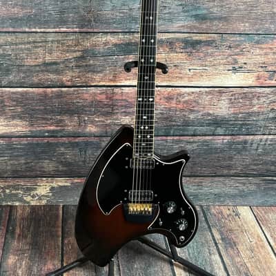 Used Ovation 1973 Deacon Electric Guitar with Matching Ovation Case- Sunburst image 2