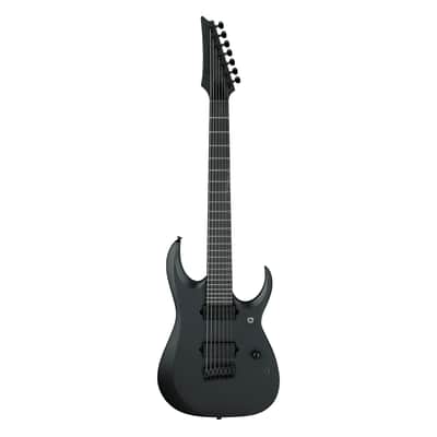 Ibanez Iron Label RGDRB71 7-String Electric Guitar - Black Flat image 1