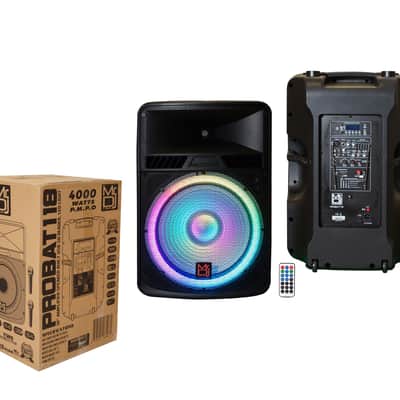 18" PA DJ 4000W Power Active Speaker Battery/Bluetooth/Amplifier/SD/USB/FM image 2