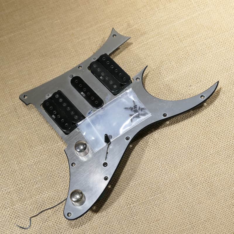 Pickguard Loaded Silver Black, Genuine 2005 Ibanez RG350EX INF4 INFS3 INF3 Same Day Shipping #DR10 image 1
