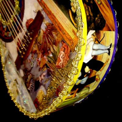 Art Guitar "FRIDA KAHLO" by the Artiste El Daga  Collage NFT Opportunity. Non Fungible Token Bitcoin image 6