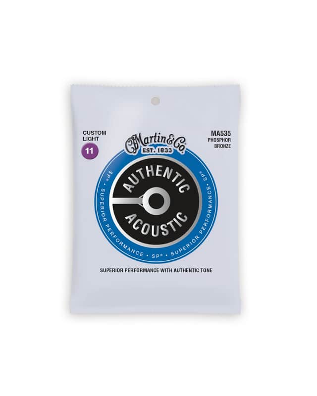 Martin Authentic Acoustic Strings, CustomLight, 92/8 MA535 image 1