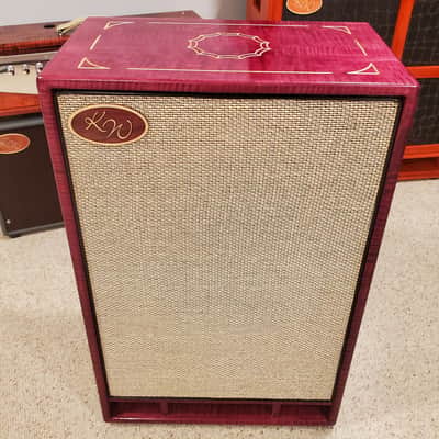 KW Cabs SIG-2 - Pomegranate AAAA Figured Maple 2x12 Guitar Speaker Cabinet image 9