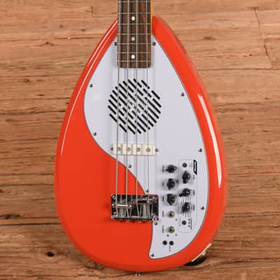 Vox Apache-1B Teardrop Travel Bass with Built-In Speaker Salmon Red image 2