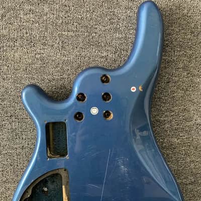 Metallic Blue Basswood 4 String Bass DIY Project Body image 10