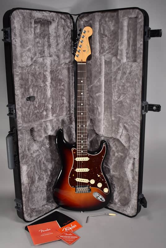 2022 Fender American Pro II Stratocaster Sunburst w/OHSC image 1