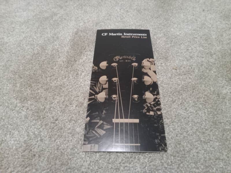 Vintage 1977 Martin Acoustic Guitars Price List! Rare, Original Case Candy, Paperwork! image 1