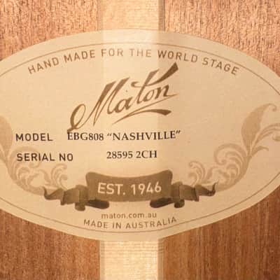 Maton EBG808 Nashville  2023 Sunburst image 6