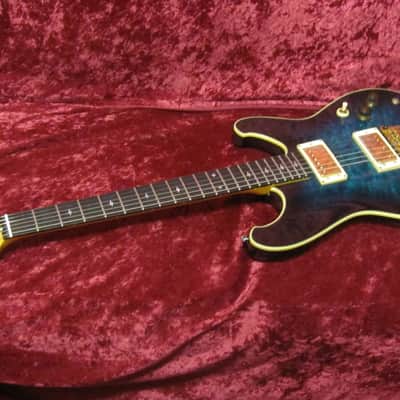 Ibanez RS1010SL Steve Lukather Roadstar II 1983 Aqua Blueburst image 6